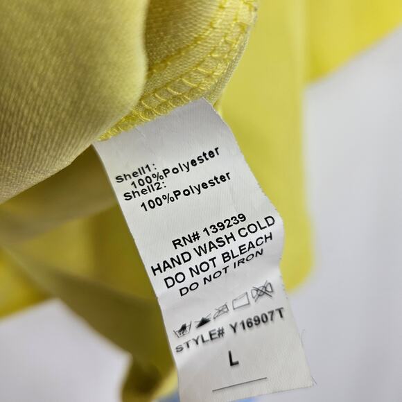 Tuckernuck Pomander Place Faye Blouse Top Yellow Bow Tie Back Ruffle Swing Sz L - Picture 4 of 5